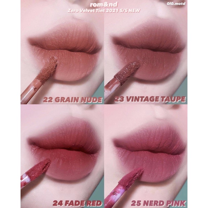 [ CÓ MÀU MỚI ] SON ROMAND ZERO VELVET TINT