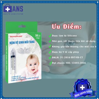 Hộp 50c Núm silicon rửa mũi cho bé