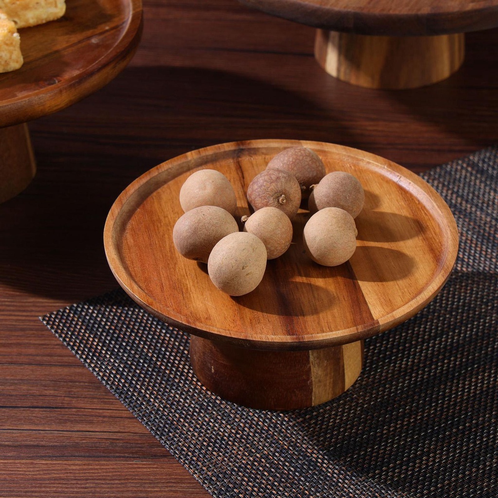 Giá Đỡ Trưng Bày Bánh Cupcake / Món Tráng Miệng Bằng Gỗ Pedestal lzdjhyke3