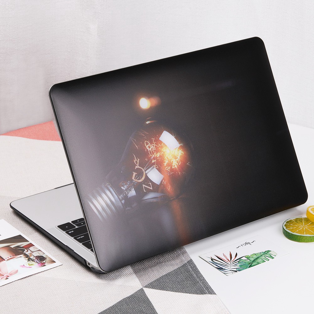 Vỏ bọc máy tính cứng hình bóng đèn sáng tạo cho Macbook Air Pro Retina 11 12 13 15