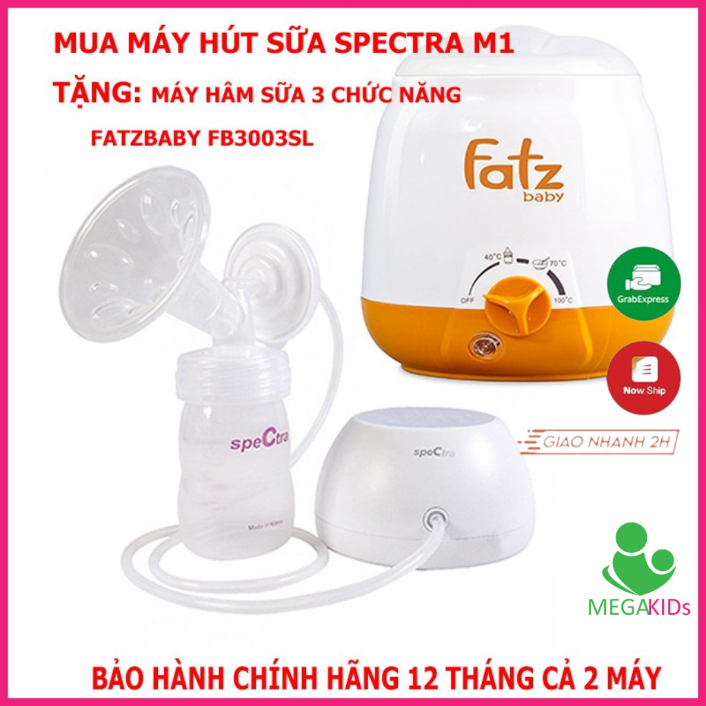 Mua Máy Hút Sữa Spectra M1 + Máy hâm sữa 3 chức năng FatzBaby FB3003SL