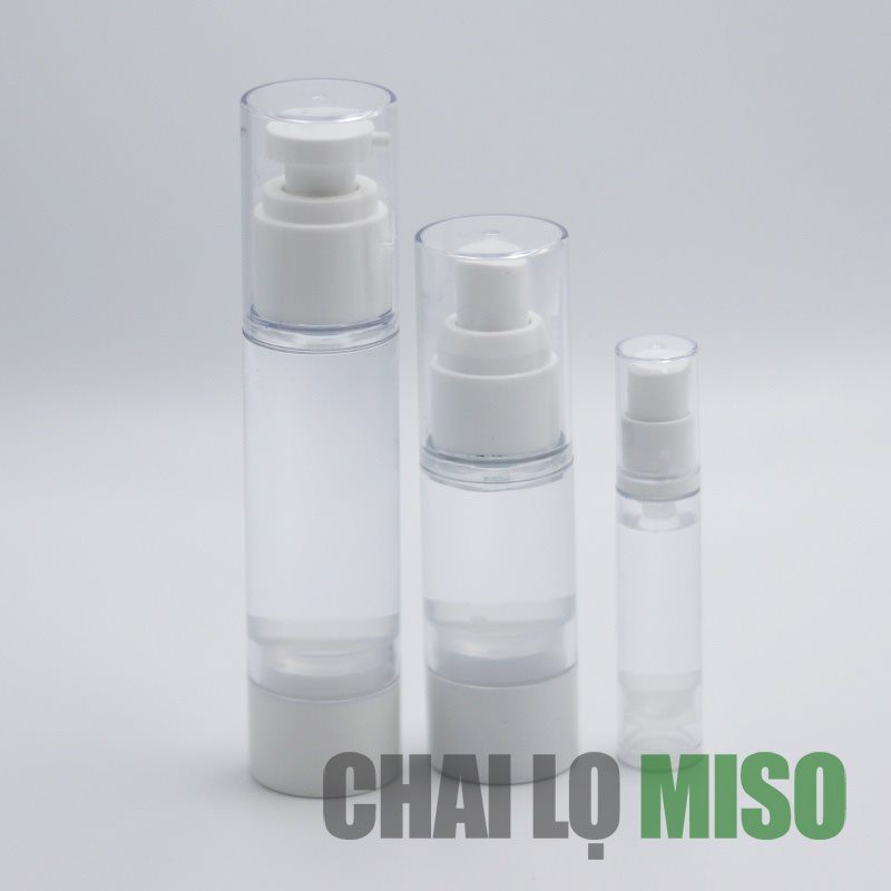 Chai lọ hút chân không - Chai acrylic cao cấp 10ml 30ml 50ml 100ml-chiết mỹ phẩm