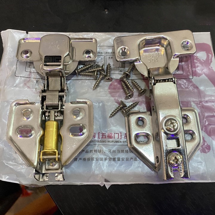 Bản lề hơi giảm chấn - bản lề gắn tủ bếp và tủ áo