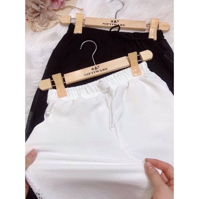 Quần đũi hàn đáp lưới bo gấu siêu hót