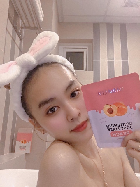 Hathacha Whitening Body Mask Ủ Đào Lên Men - ( 1 Gói ) Hàng Chính Hãng 100%