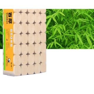 Bịch cuộn giấy ăn sợi tre gấu trúc siêu dai