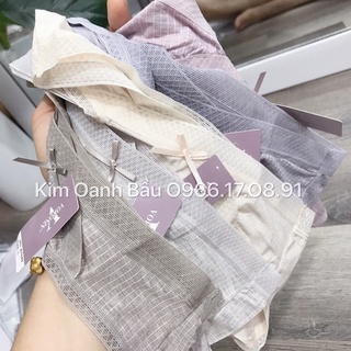 QUẦN LÓT BẦU QUẦN CHIP BẦU CẠP CHÉO KẺ HÀNG CAO CẤP LOẠI 1 ĐẸP - MÁT (38-70KG)