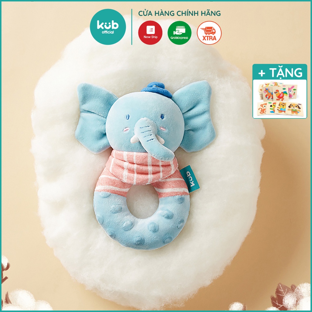 Lục lạc cầm tay cao cấp KUB, đồ chơi cầm tay hình thú cho bé - KUB OFFICIAL