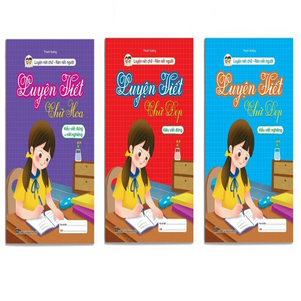 Sách - Vở Luyện Viết Chữ Đẹp Chữ Hoa, Kiểu Đứng, Nghiêng
