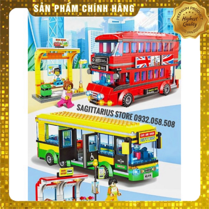 Bộ Xếp Hình Lego Lắp Ráp Các Phương Tiện Xe Bus ( Nhiều Mẫu ) [ Hàng Có Sẵn ]
