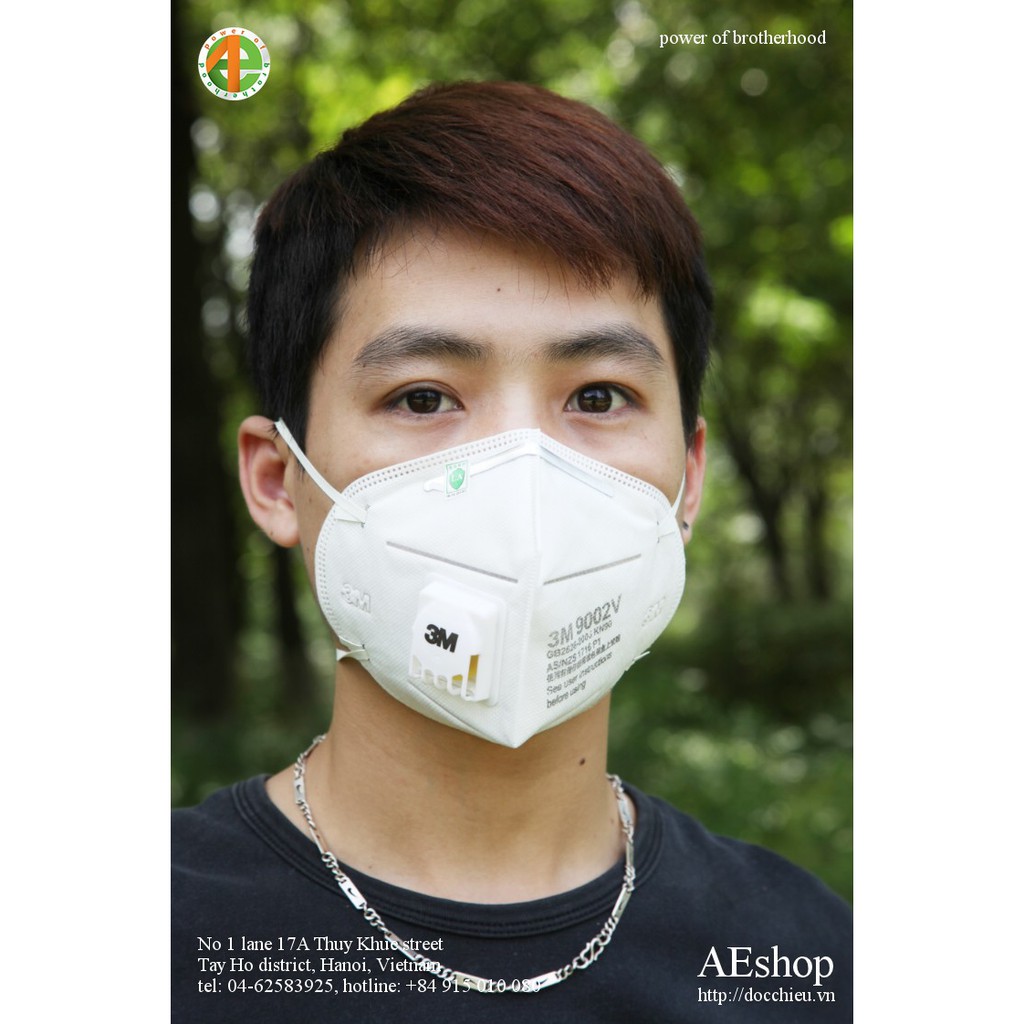 khẩu trang 3M chống ô nhiễm khẩu trang than hoạt tính chống cúm 9002V | BigBuy360 - bigbuy360.vn