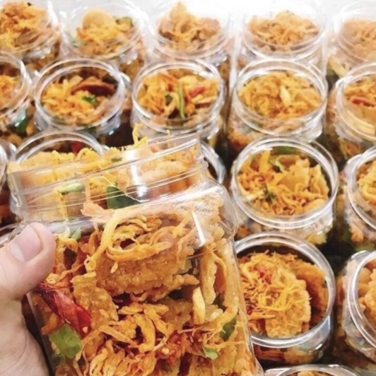 Cơm cháy chiên mắm lắc khô gà 47k/lọ
