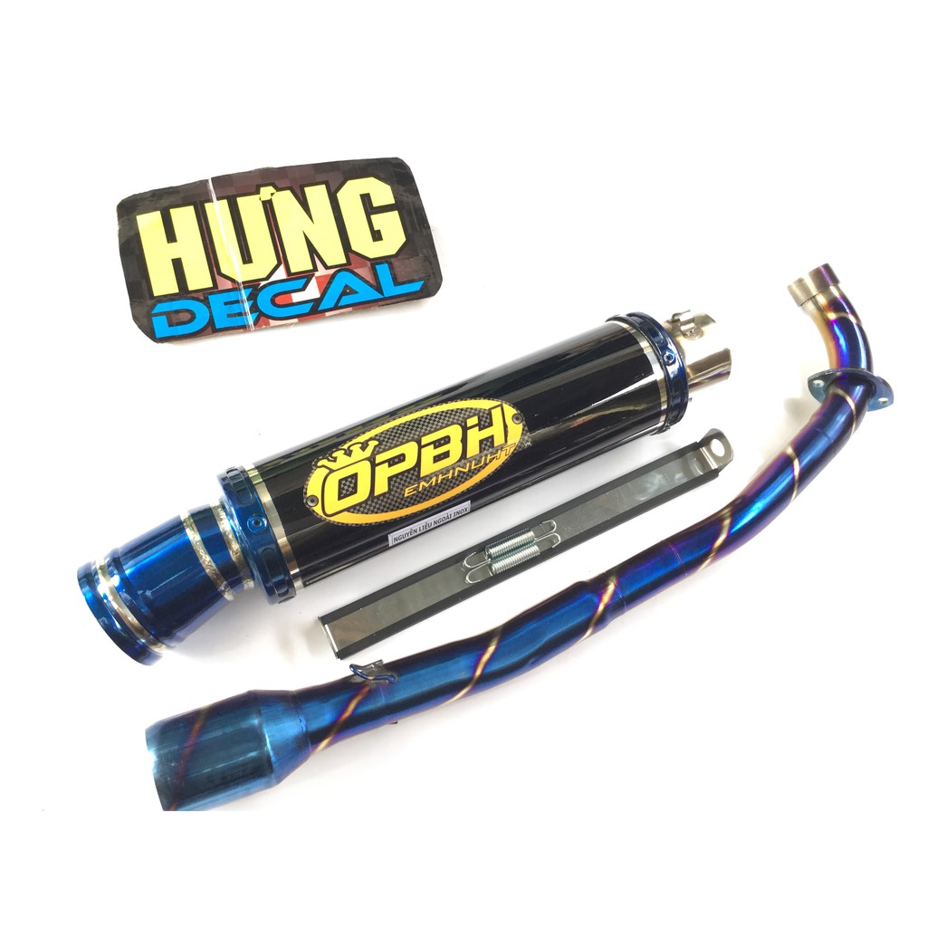 Pô OPBH full cổ titan wave 50 - 100, cup, dream, 67, axelo, win, exciter 50cc,...