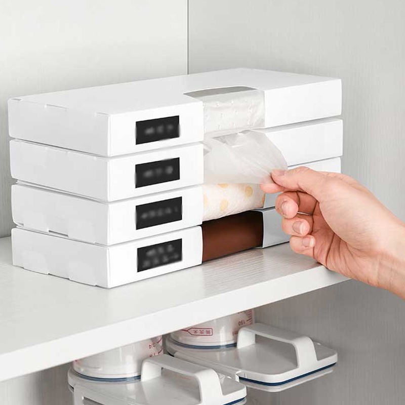 1 Hộp Đựng Túi Rác Gắn Tường Đa Năng Có Thể Gập Lại Cho Nhà Bếp Nhà Tắm