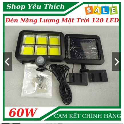 Đèn Led Năng Lượng Mặt Trời 100 -120 Led COB, Tấm Rời, Điều Khiển Từ Xa, Cảm Biến Chuyển Động, Ánh Sáng - 3 CHẾ ĐỘ SÁNG