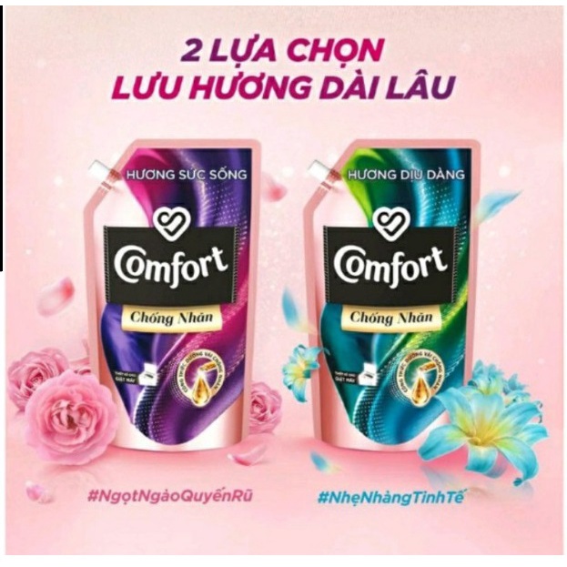 Nước Xả Vải Comfort Chống Nhăn túi 1.5L