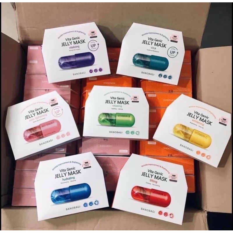 [CHINHHANG]MẶT NẠ BANOBAGI VITA GENIC JELLY MASK ĐỦ 7 MÀU (1 MIẾNG)