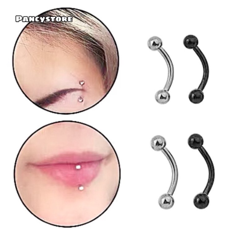 bông tai khuyên tai titan tròn bi thanh cung Unisex