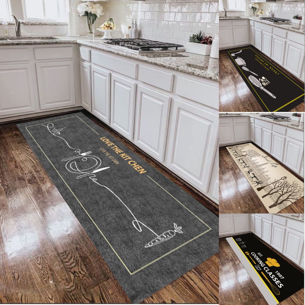 Thảm nhà bếp tấm dài, thảm lau chân nhà bếp kích thước 2m*0.6 và 1.8m*0.5