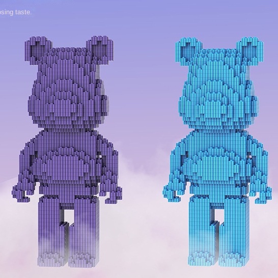 Đồ Chơi LEGO Lắp Ráp Gấu kaws Nhiều Màu Dễ Thương Cho Bé Trai