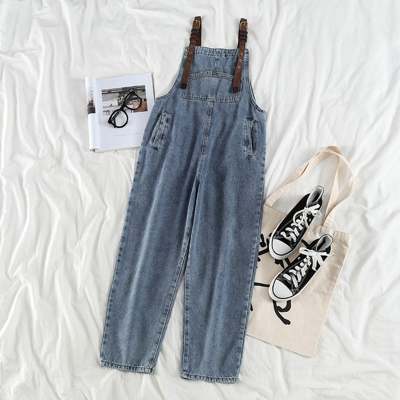 Quần Yếm Denim Form Rộng Thời Trang Năng Động Cho Nữ | BigBuy360 - bigbuy360.vn