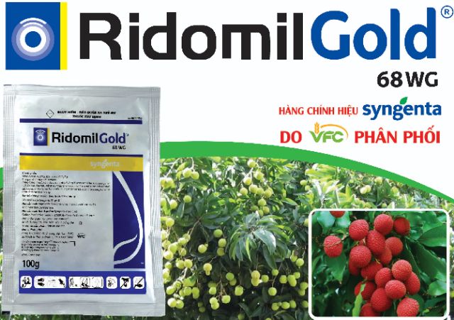 Thuốc trừ nấm bệnh Ridomil Gold 68WG gói 100gr
