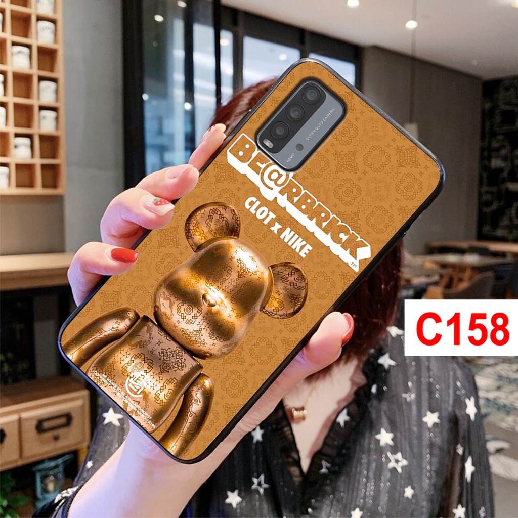 Ốp Redmi 9T - Xiaomi Poco M3  in hình gấu bearbrick thời trang. ốp lưng Xiaomi Redmi chất lượng.