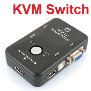 Bộ Chuyển Đổi Kvm 2 Cổng Usb Vga Cho Pc