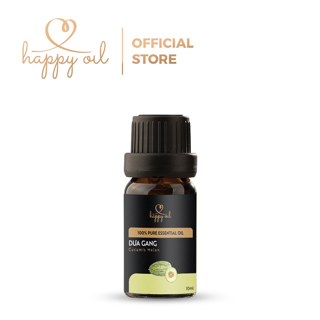 Tinh dầu xông thơm phòng 100% thiên nhiên Dưa gang Happy Oil, giúp khử mùi, kháng khuẩn, giúp thư giãn