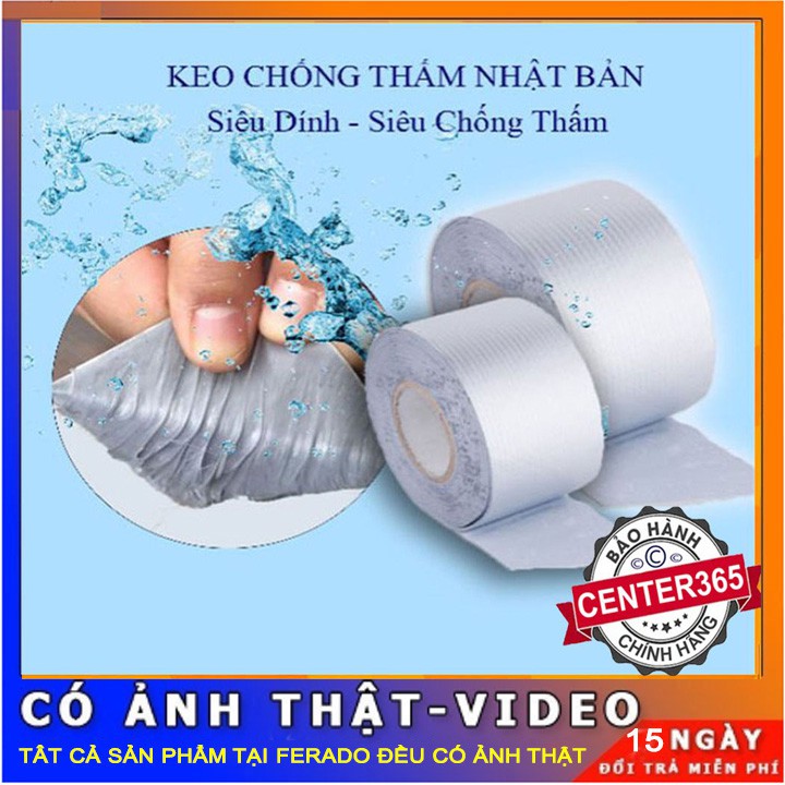 Băng Keo Siêu Dính Chống Thấm Nước Dột Nhà Và Chịu Nhiệt WaterProof Chính Hãng Nhật Bản