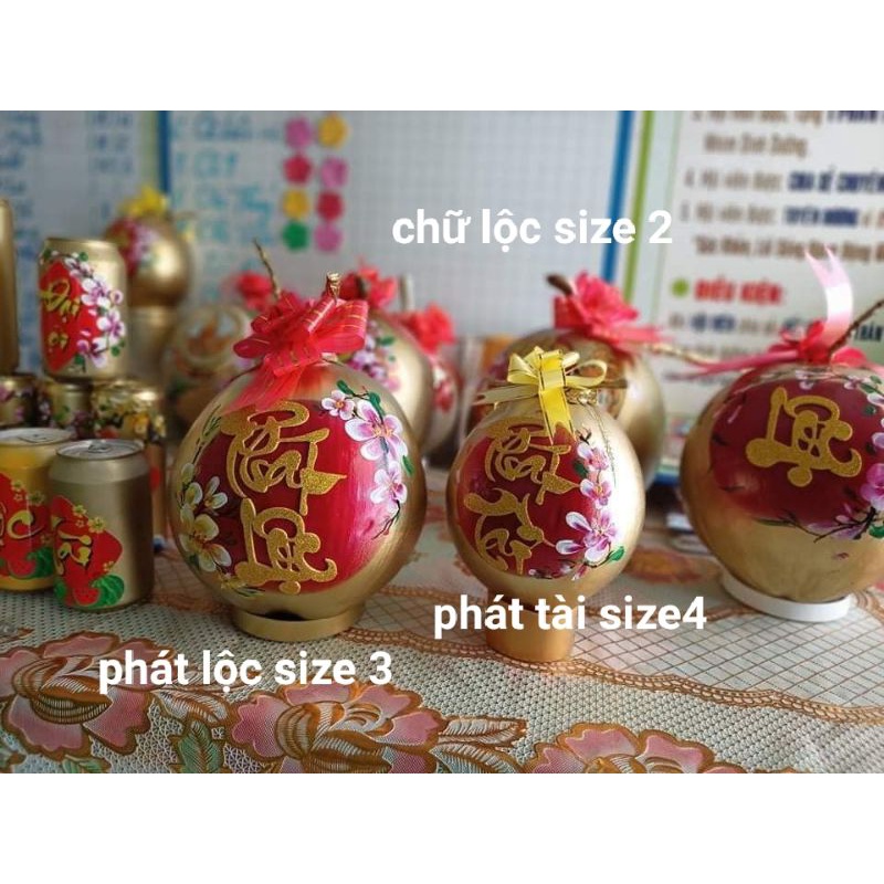 chữ thư pháp dán dưa,dừa,bưởi....(màu vàng)-{ lẻ,} bán theo bộ | BigBuy360 - bigbuy360.vn