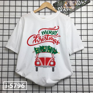 I5796 Áo Thun Tay Lỡ Form Rộng In Hình Giang Sinh Chất Thun Cotton Co Gian 4 Chiều