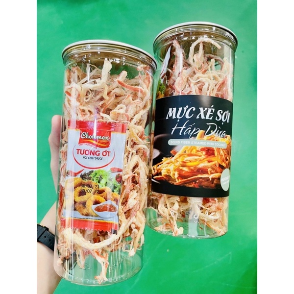 Mực sợi hấp nước dừa hủ 250G