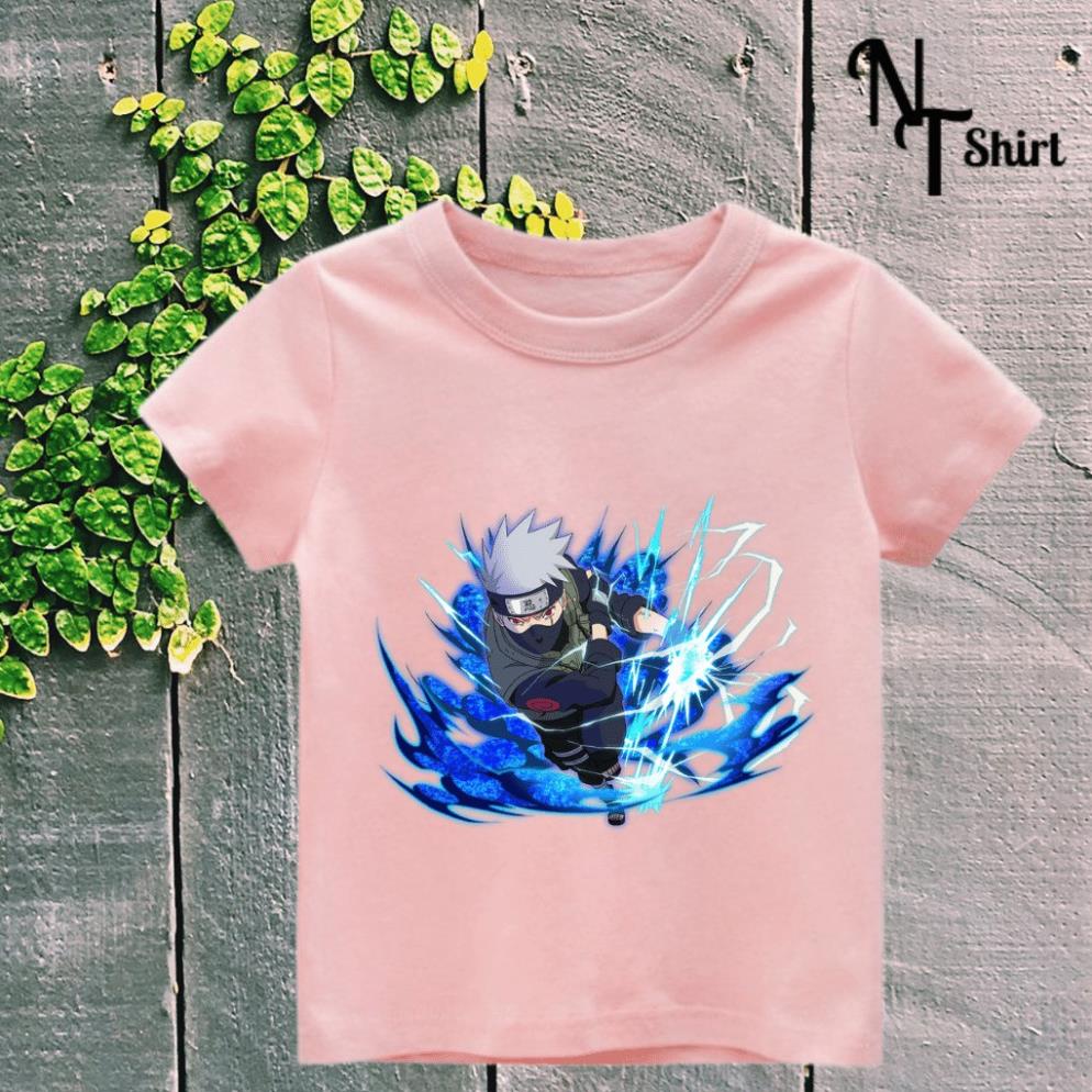 Áo thun bé trai và bé gái, Áo phông trẻ em in hình Uchiha itachi, Naruto, Kakashi, Áo cotton xịn mặc mát thoải mái 05