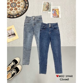 [Mã FASHIONGREEN94 giảm 10% tối đa 30K đơn 99K] Quần jean ôm body 3 khuy hàng QCL1