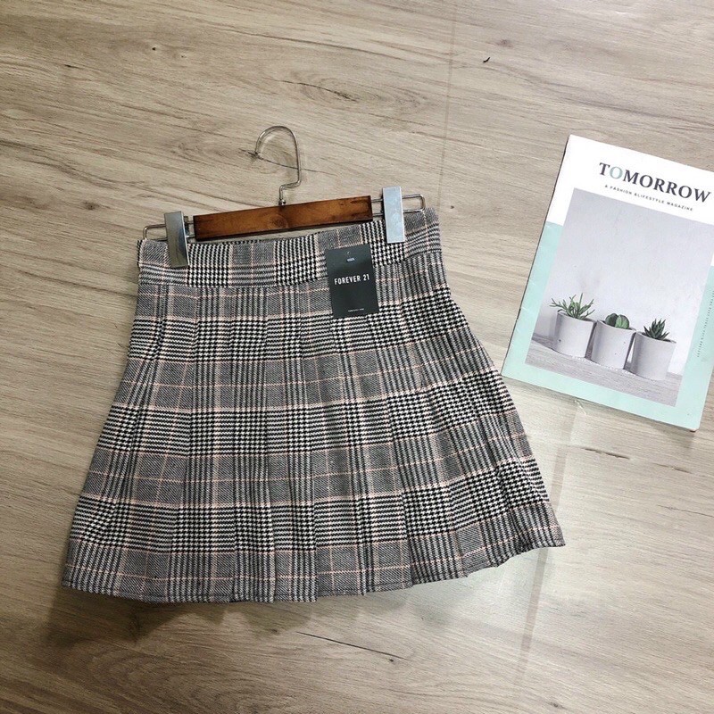 CHÂN VÁY TENNIS CARO ULZZANG KÈM ẢNH THẬT 🍀🍀😇😇