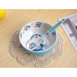 🌸𝐓𝐀̣̆𝐍𝐆 𝐐𝐔𝐀̀🌸 Tô chén bát, đũa, muỗng thìa Doremon - Hello Kitty - Doraemon - Melody - Elsa