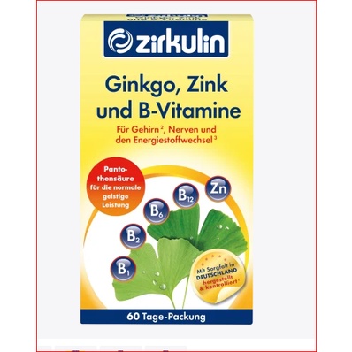 Hàng Đức bổ não Zirkulin Ginkgo