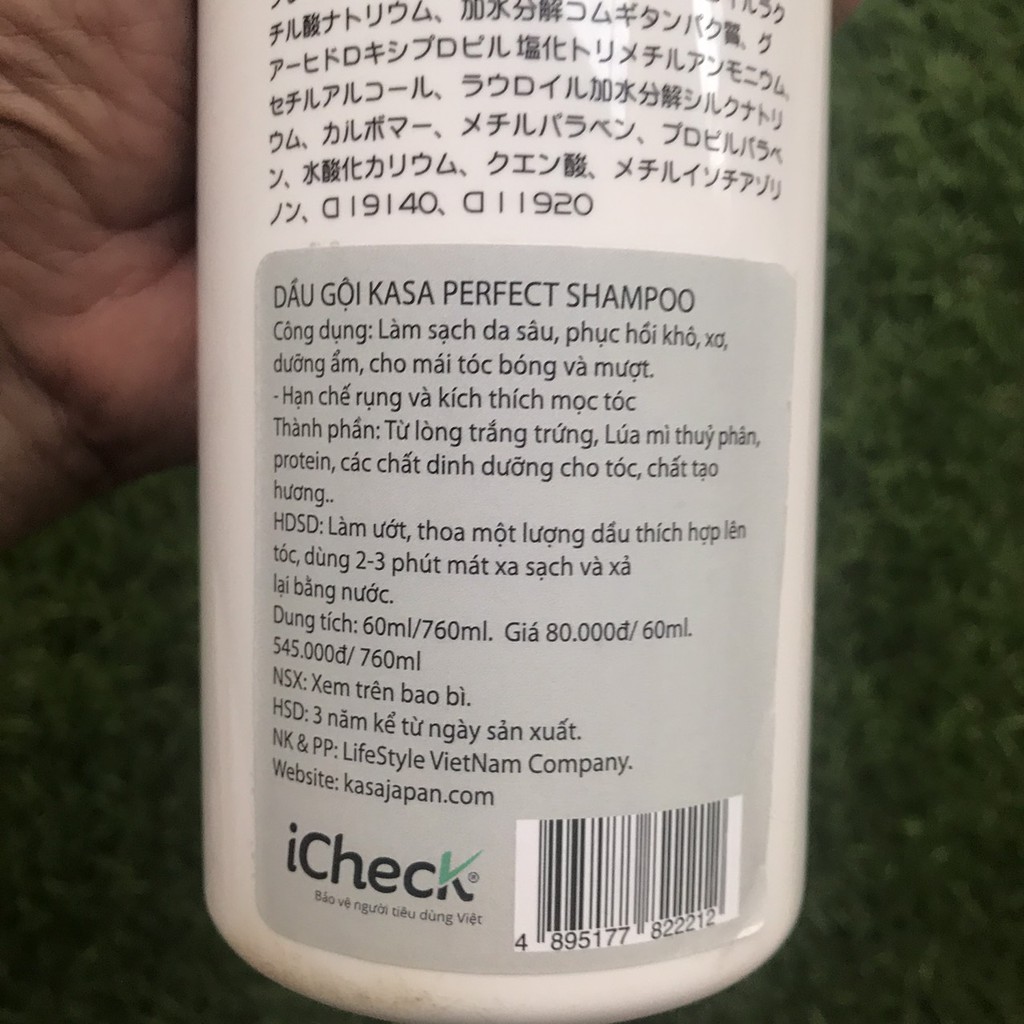 Dầu gội xả phục hồi chống rụng, kích thích mọc tóc KASA Organic Care 760ml*2