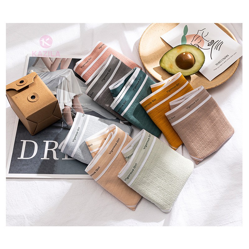 Quần lót nữ cotton cao cấp tân cổ điển Vigorou Girl, quần chip nữ kháng khuẩn co giãn siêu thấm Kazila QLH56 | BigBuy360 - bigbuy360.vn