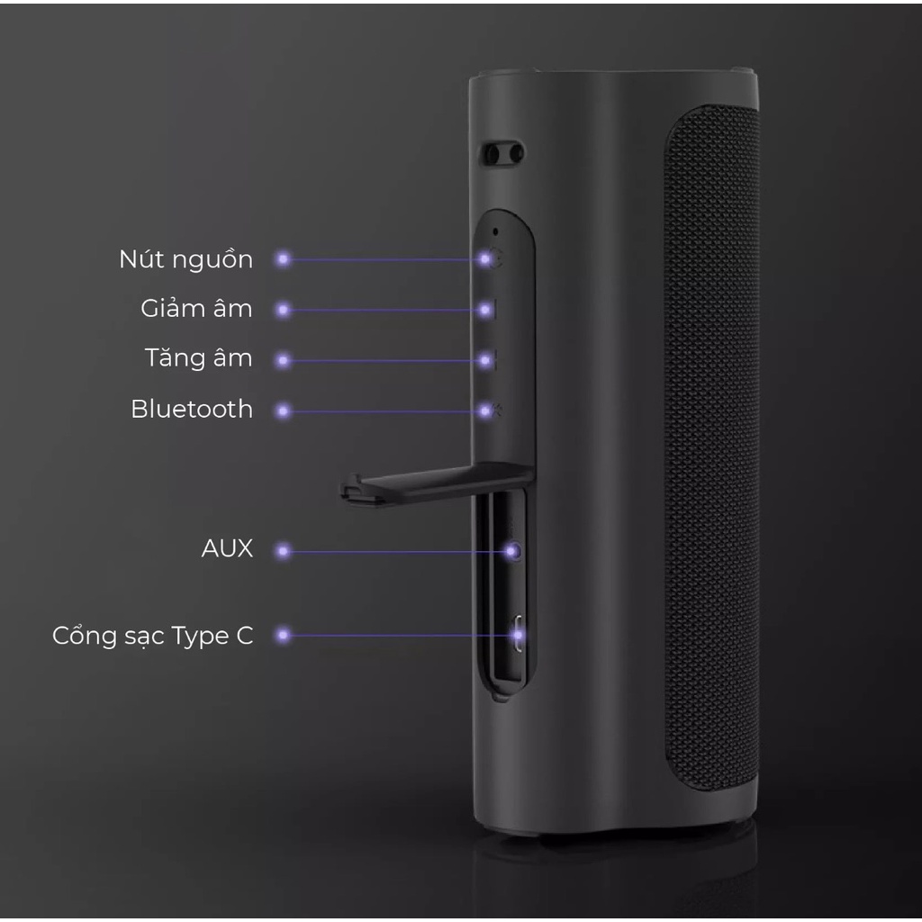 Loa Bluetooth 5.0 Tronsmart Force 2 Được trang bị chip Qualcomm QCC3021 - Công suất 30W - Hỗ trợ TWS ghép đôi 100 loa