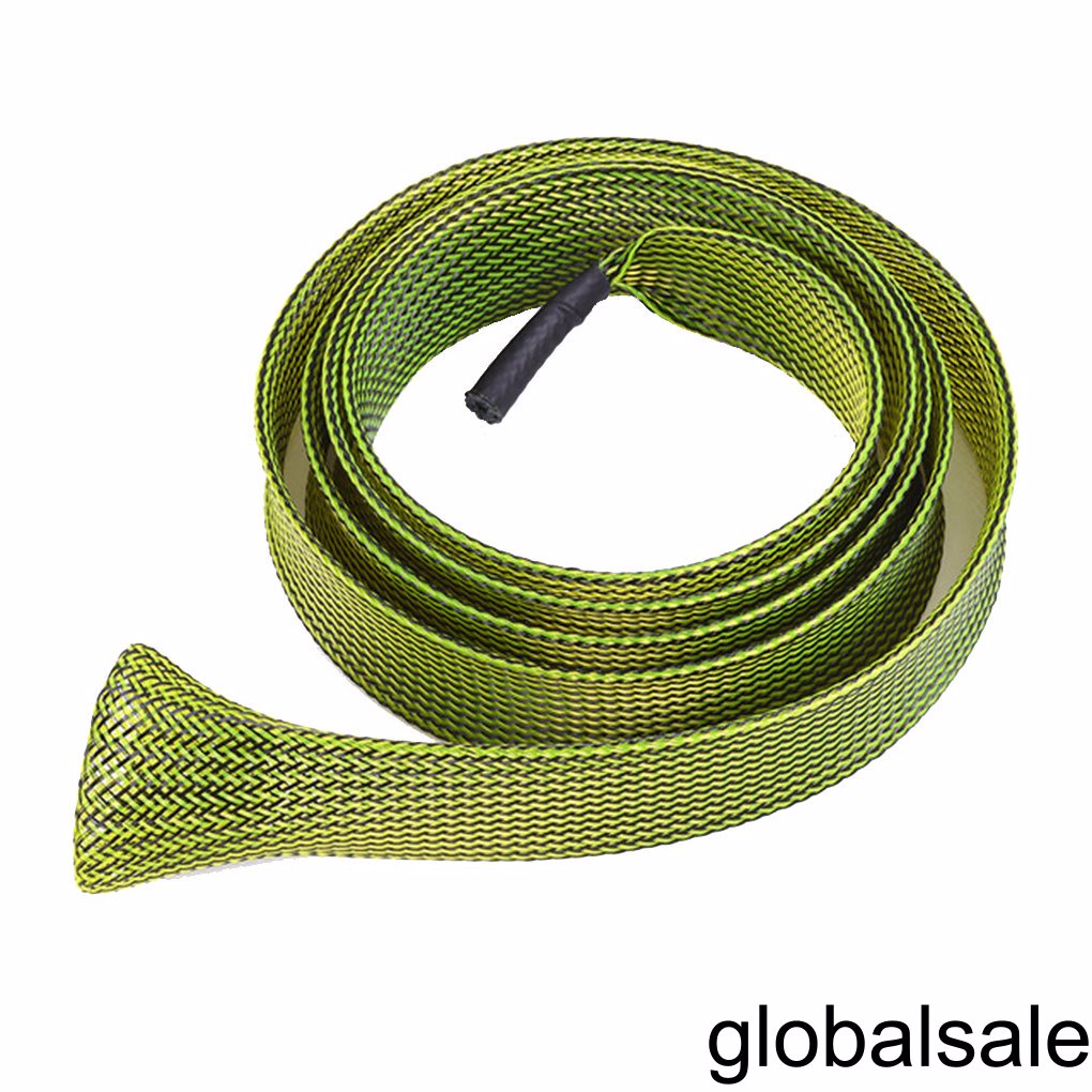 [GLOBAL] 35mm 170cm Expanable Fishing Tools Braided Mesh Wrap Casting Fishing Rod Sleeve Cover Pole Glover Protector Bag