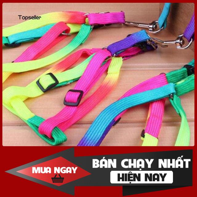 ☄️☄️(ĐỔ BUÔN)DÂY DẮT CHÓ MÈO ĐI DẠO CHẤT LIỆU DÙ TẾT CỰC BỀN!! 0