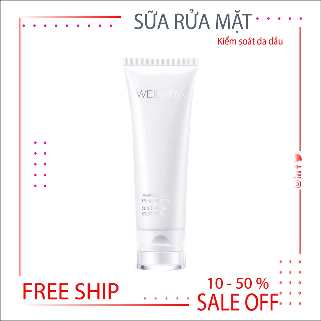 SỮA RỬA MẶT LÀM SẠCH SÂU CHIẾT XUẤT RAU MÁ WEILAYA AMINO ACID PENETRATION SOFT FACIAL CLEANSER | BigBuy360 - bigbuy360.vn