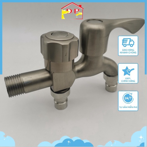 Vòi nước, Sen tắm lạnh inox 304 cao cấp SL02 - bảo hành 24 tháng