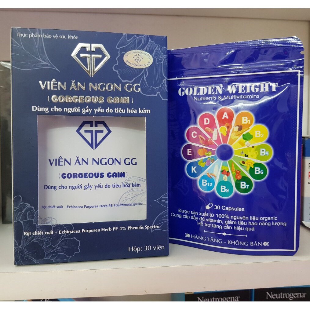 (Chính Hãng) Viên Ăn Ngon GG Goreous Gain Giúp Tăng Cân, Kích Thích Tiêu Hóa | BigBuy360 - bigbuy360.vn