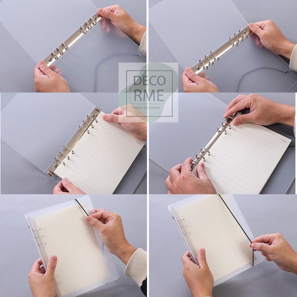 Bìa sổ còng A4 - A5 - B5 phụ kiện dùng làm sổ planner, bullet journal, Kingdecor