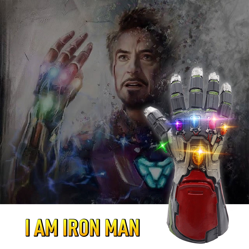 Găng tay vô cực Iron man đèn LED thú vị NoBrand