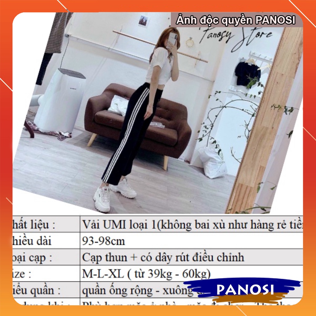 Quần ống rộng - quần ống suông 3 sọc thể thao chất đẹp loại 1 - mặc nhà mặc thể thể dục dễ chịu - Q452