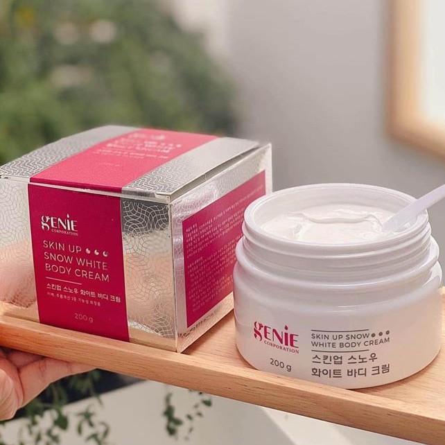 KEM BODY TINH THỂ NƯỚC GENIE SKIN UP SNOW WHITE BODY CREAM 200G NHẬP KHẨU CHÍNH HÃNG - 6274